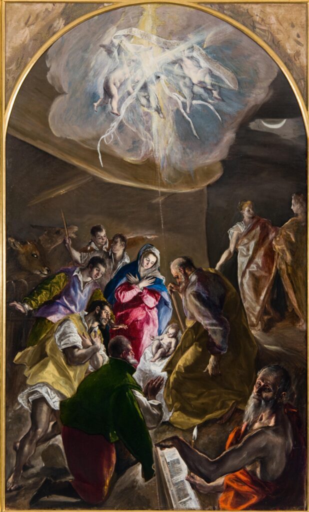 El Greco. La adoración de los pastores, 1577-1579. Colección Fundación Botín