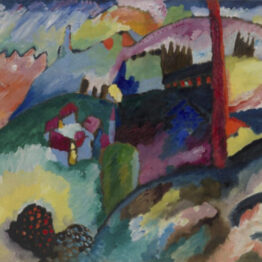 Kandinsky. Paisaje con chimenea de una fábrica, 1910. Solomon R. Guggenheim Museum, Nueva York, Colección Fundacional Solomon R. Guggenheim