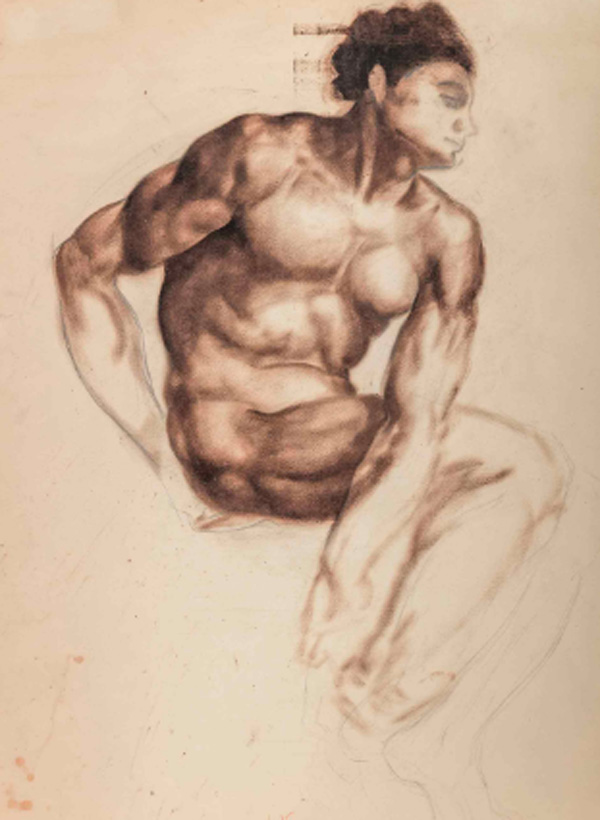 Lee Krasner. Estudio de desnudo (Study from the Nude), 1933. Pollock-Krasner Foundation, Nueva York Imagen cortesía Kasmin Gallery, Nueva York © The Pollock-Krasner Foundation