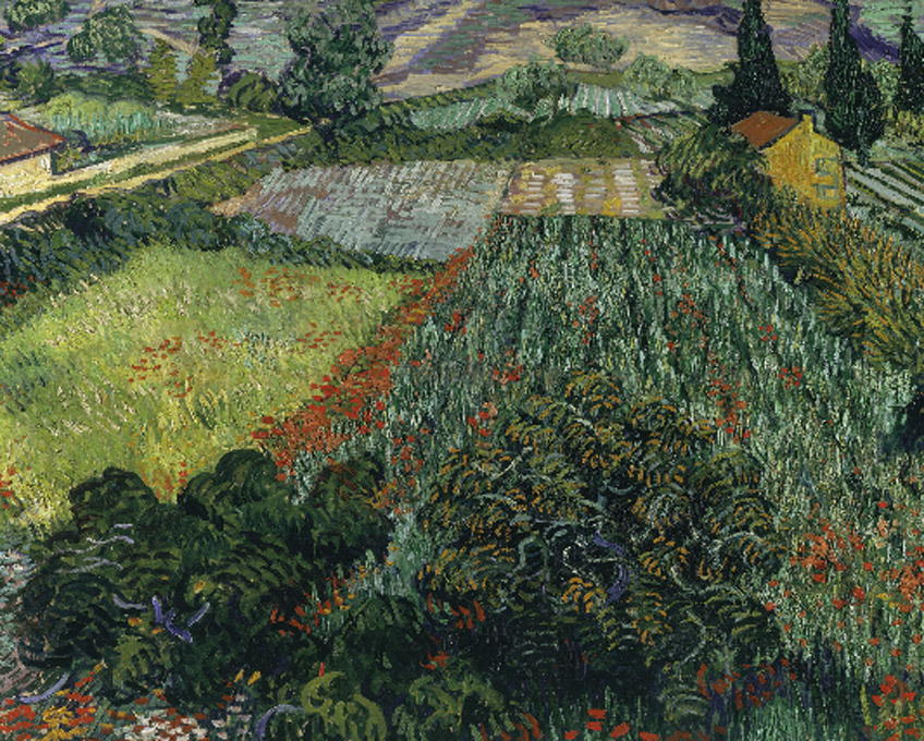 Vincent van Gogh. Campo de amapolas, 1889. Kunsthalle Bremen – Der Kunstverein in Bremen