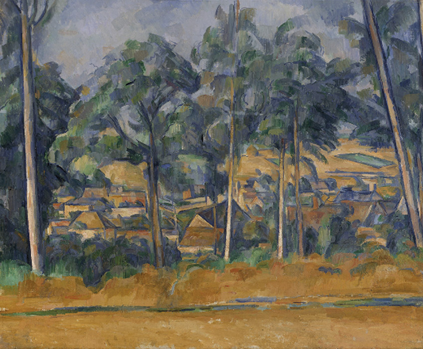 Paul Cézanne. Pueblo entre árboles (Marines), hacia 1898 Kunsthalle Bremen – Der Kunstverein in Bremen