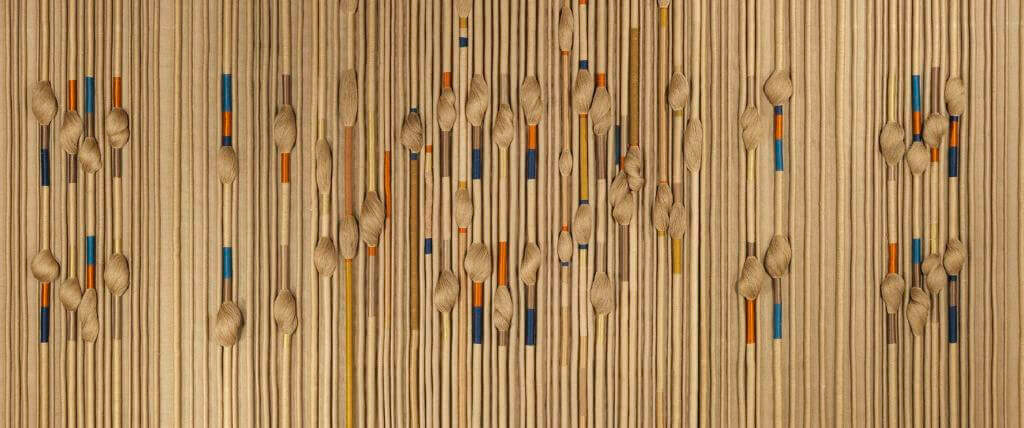 Sheila Hicks. Fresco textil, 1977. Demisch Danant, New York, Galerie Frank Elbaz, Paris, Sikkema Jenkins & Co., New York