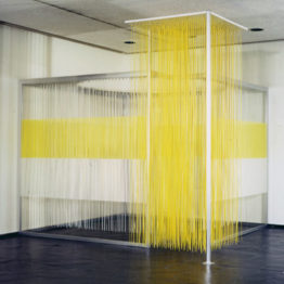 Jesús Rafael Soto. Penetrable blanco y amarillo, 1968