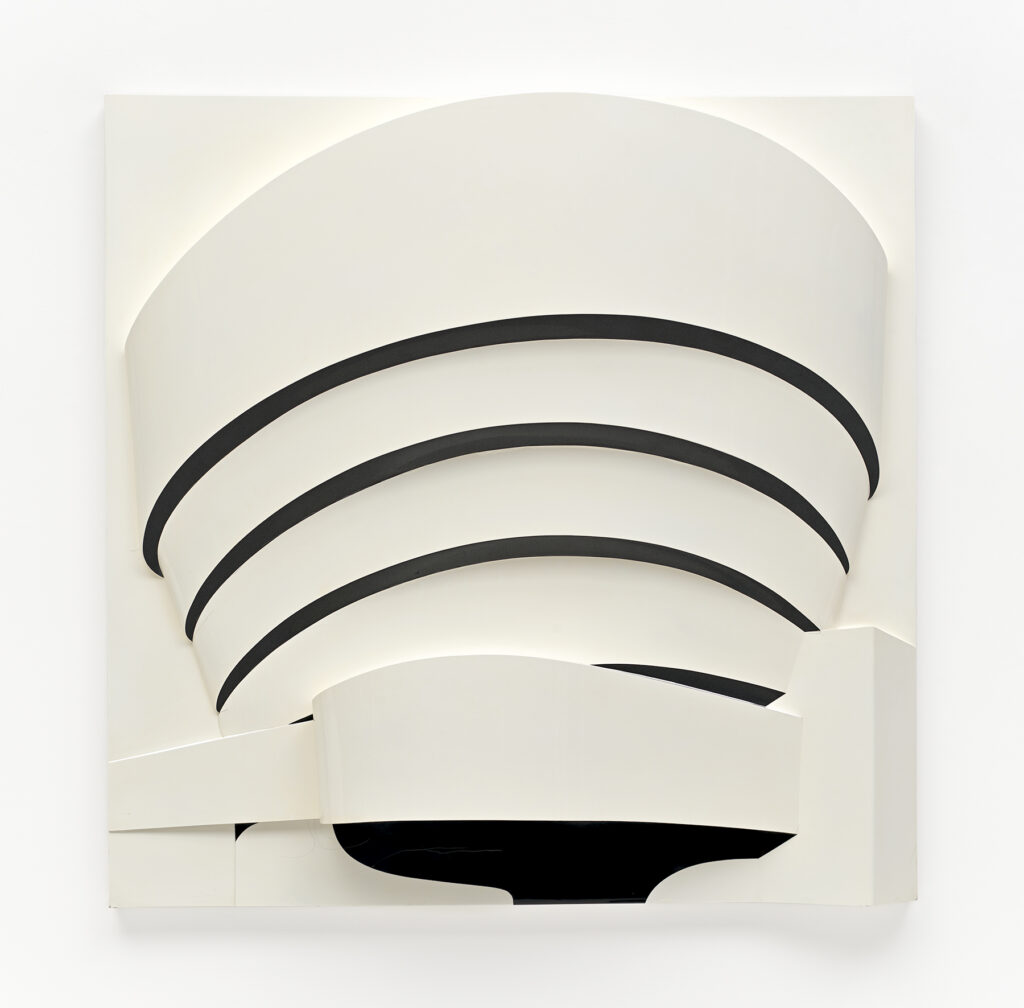 Richard Hamilton. El Solomon R. Guggenheim (Blanco y negro) , 1965-1966. Solomon R. Guggenheim Museum, Nueva York