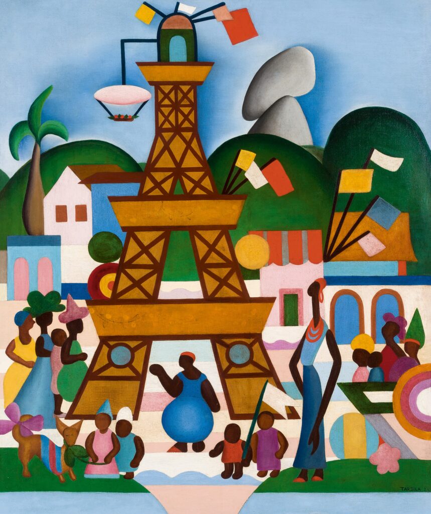 Tarsila do Amaral. Carnaval en Madureira, 1924. Fundação José e Paulina Nemirovsky, en depósito en la Pinacoteca do Estado de São Paulo, São Paulo 