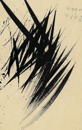 Hans Hartung. Sin título, 1955. Fondation Hartung-Bergman, Antibes