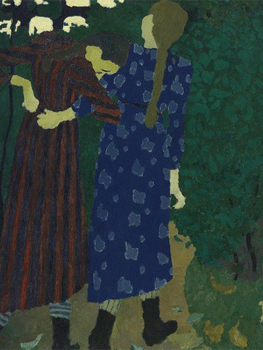 Édouard Vuillard. Fillettes se promenant, hacia 1891