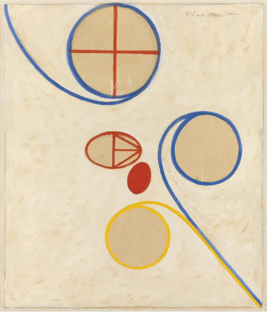 Hilma af Klint. La estrella de siete puntas, Serie WUS/La estrella de siete puntas, Grupo V n.º 2, 1908. Cortesía The Hilma af Klint Foundation, Estocolmo, HaK 49