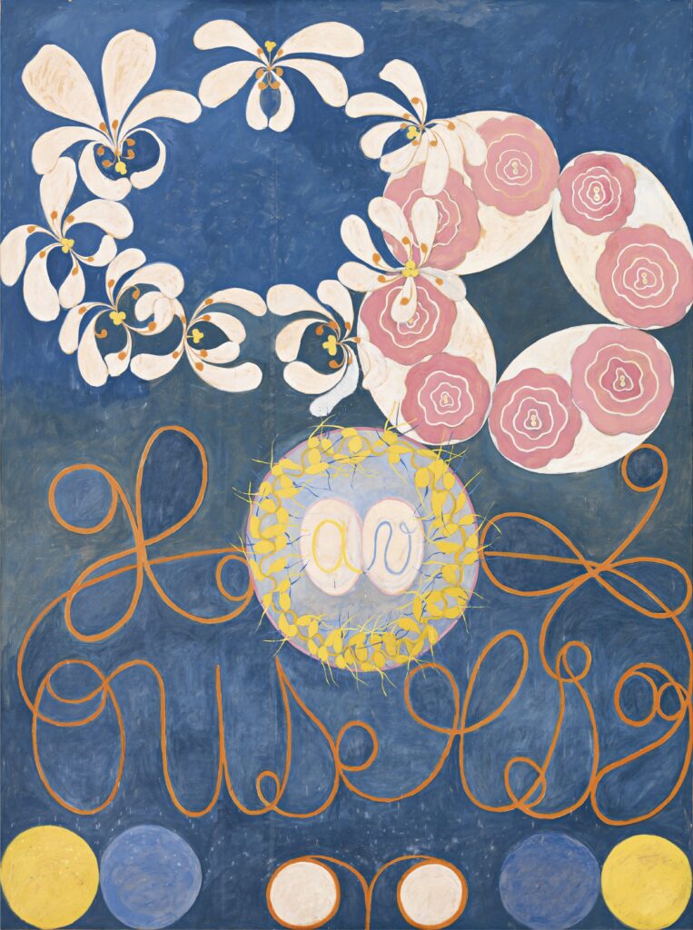 Hilma af Klint. Los diez mayores, Niñez, Serie sin título, Grupo IV n.º 1, 1907. Cortesía The Hilma af Klint Foundation, Estocolmo, HaK 102