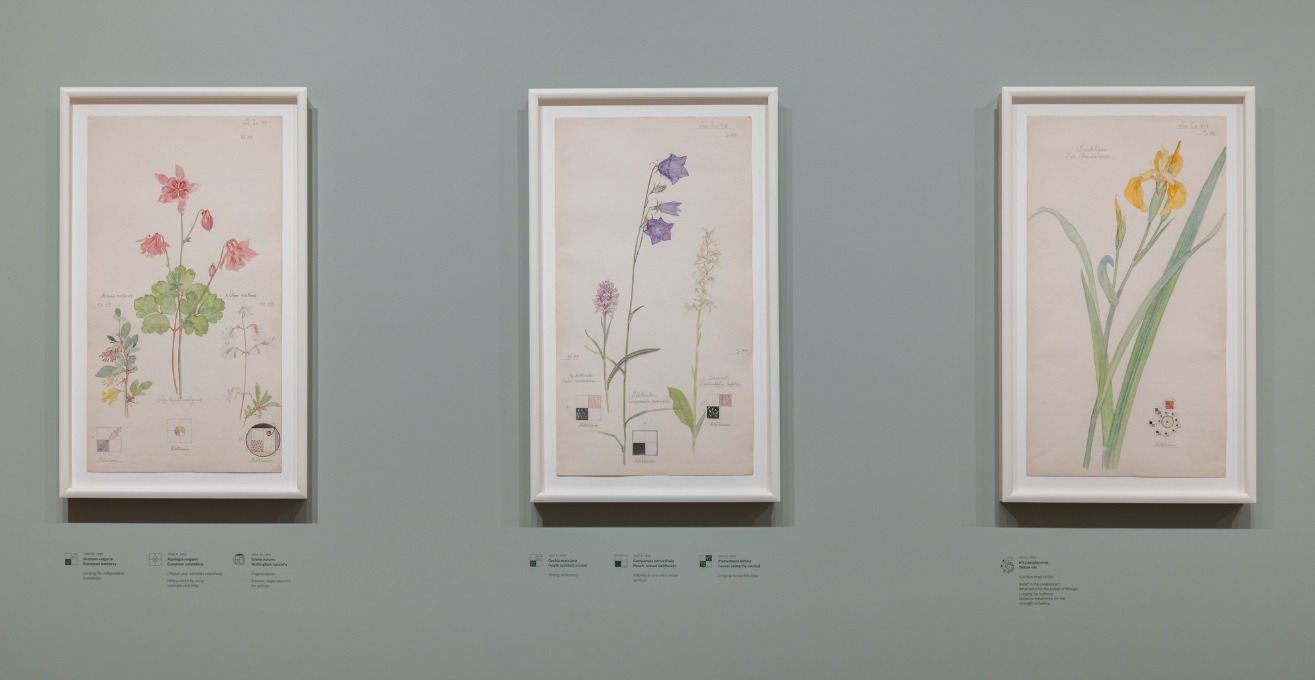 Hilma af Klint. What Stands Behind the Flowers. MoMA, Nueva York