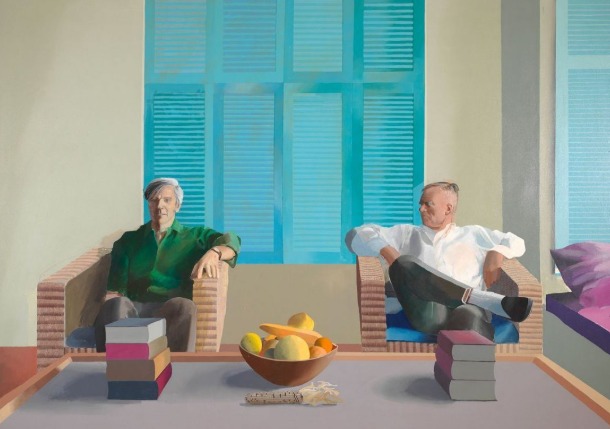 David Hockney. Christopher Isherwood and Don Bachardy, 1968