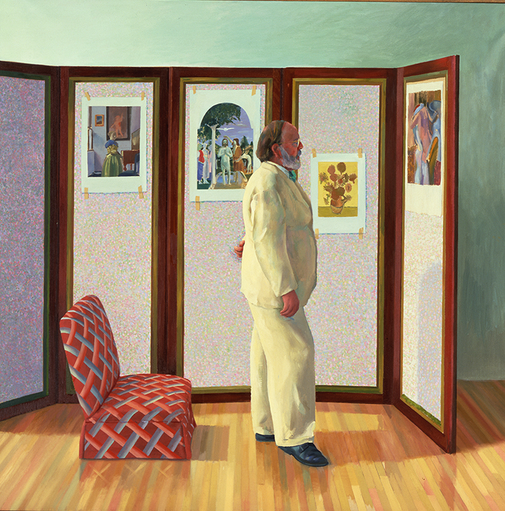 David Hockney. Looking at Pictures on a Screen, 1977. Colección privada