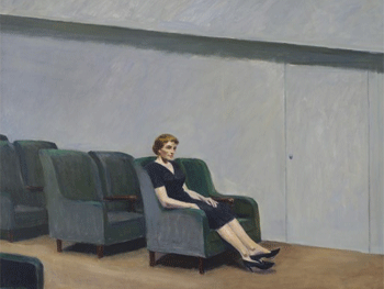 Edward Hopper. Intermission, 1963. Colección SF MOMA. © Heirs of Josephine N. Hopper, licensed by the Whitney Museum of American Art; photo: courtesy Fraenkel Gallery, San Francisco