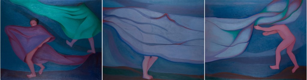 Velo que vela al viento. María Cruz Sarvisé. Pintura de devoción 