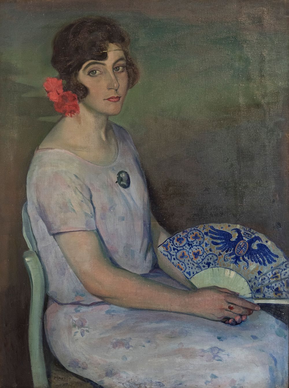 José Manaut. Lita con abanico, 1964. Colección Fundación Manaut