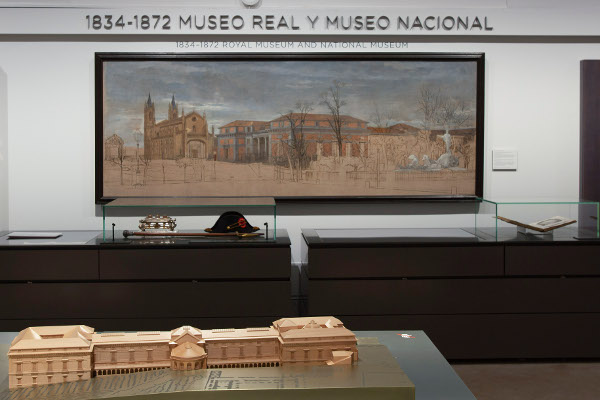 Instalación "Historia del Museo del Prado y sus edificios". Foto © Museo Nacional del Prado