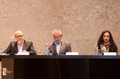 Han Nefkens, Bartomeu Marí e Iman Issa. © Foto Santos Román