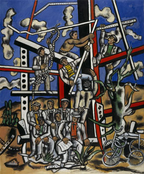 Fernand Léger. Étude pour "Les Constructeurs"; l'equipe au repos, 1950 _ National Galleries of Scotland © Fernand Léger, VEGAP, Valencia, 2019
