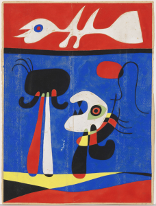 Joan Miró.  Sin título (Diseño para estarcido), hacia 1946. Fundació Joan Miró. © Successió Miró 2018