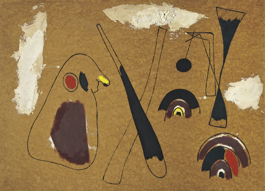 Joan Miró. Pintura (sobre masonite), 1936. Colección Carmen Thyssen, Museo Thyssen-Bornemisza. Successió Miró 2018