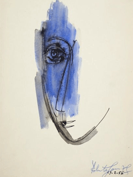 Roberta González. La tâche bleue, 1956