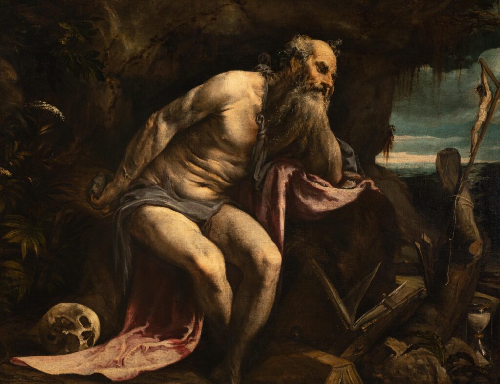 Jacopo Bassano. San Jerónimo meditando, hacia 1563. Gallerie dell’Accademia, Venecia