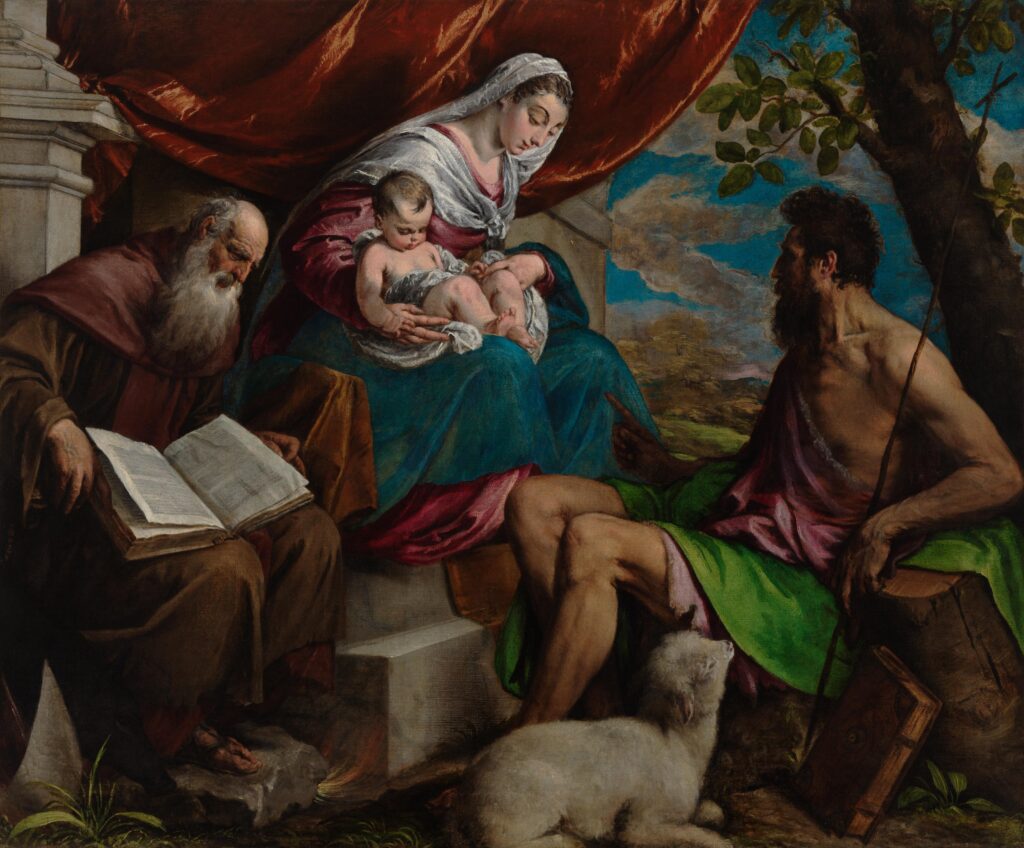 Jacopo Bassano. Descanso en la huída a Egipto, década de 1560. Gallerie dell’Accademia, Venecia 