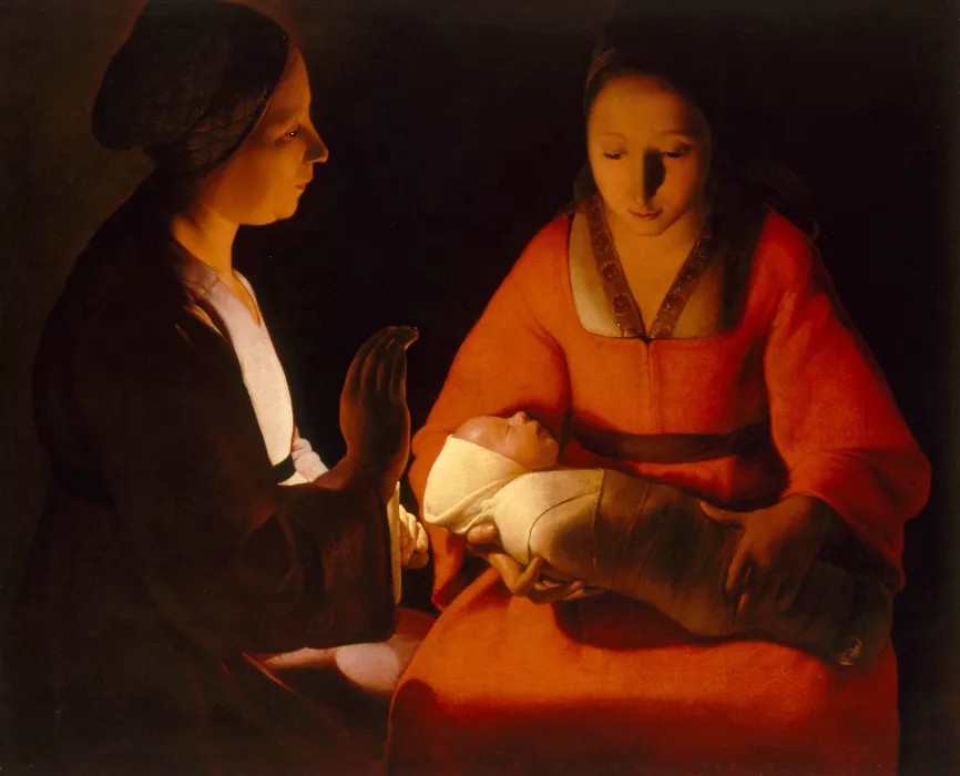 Georges de la Tour. Niño recién nacido, hacia 1645. Musée des Beaux Arts, Rennes