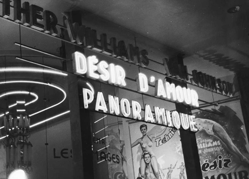 René-Jacques. Cinéma à Pigalle. París, 1953. © ministère de la Culture / Médiathèque de l’architecture et du patrimoine / Donation René-Jacques