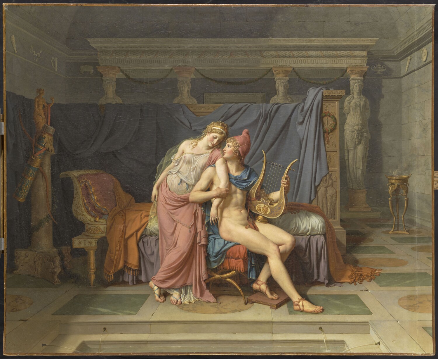Jacques Louiis-David. Los amores de Paris y Helena. Grand Palais - Musée du Louvre