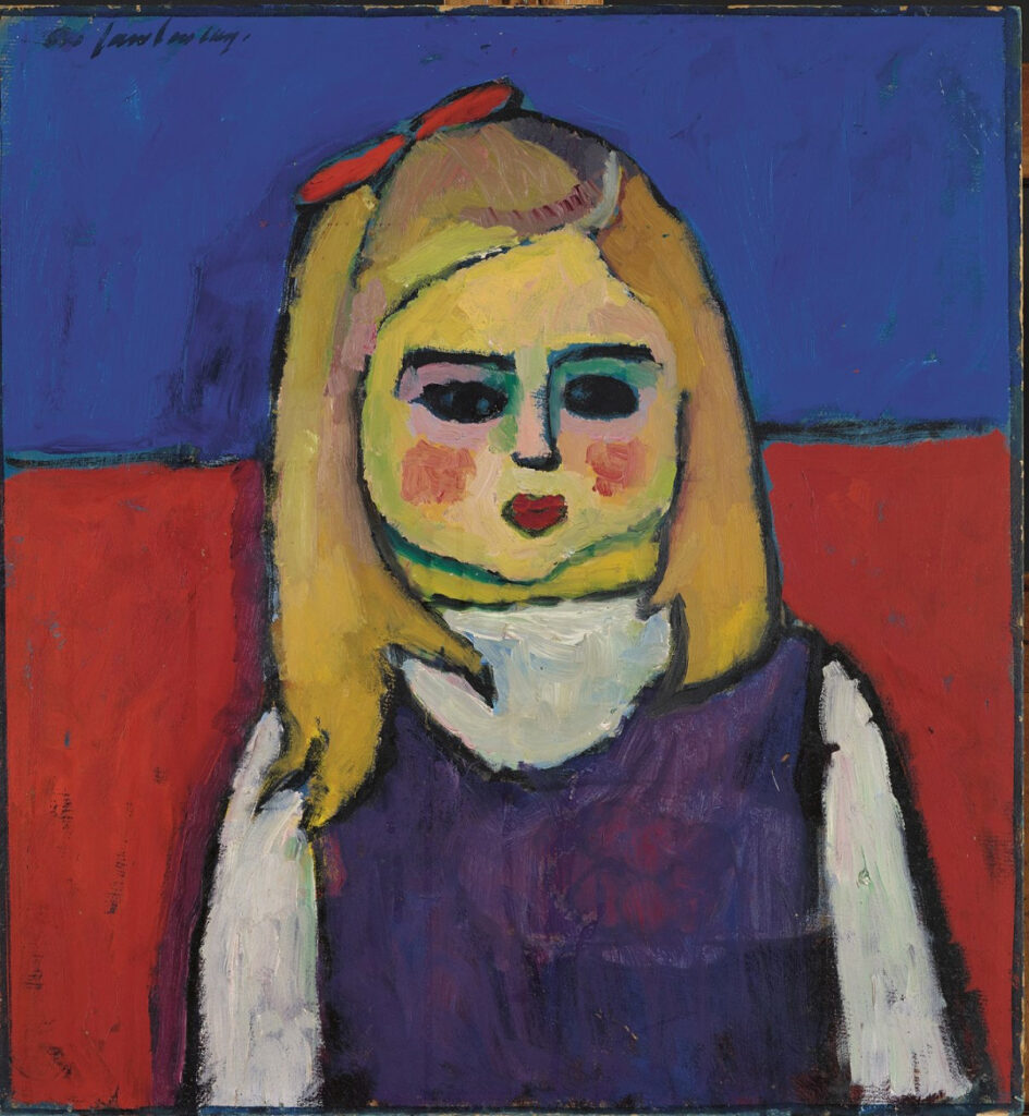 Alexéi von Jawlensky. Niña, hacia 1909. Kunstmuseum Basel - Stiftung Im Obersteg. En depósito en el Kunstmuseum Basel, Basilea