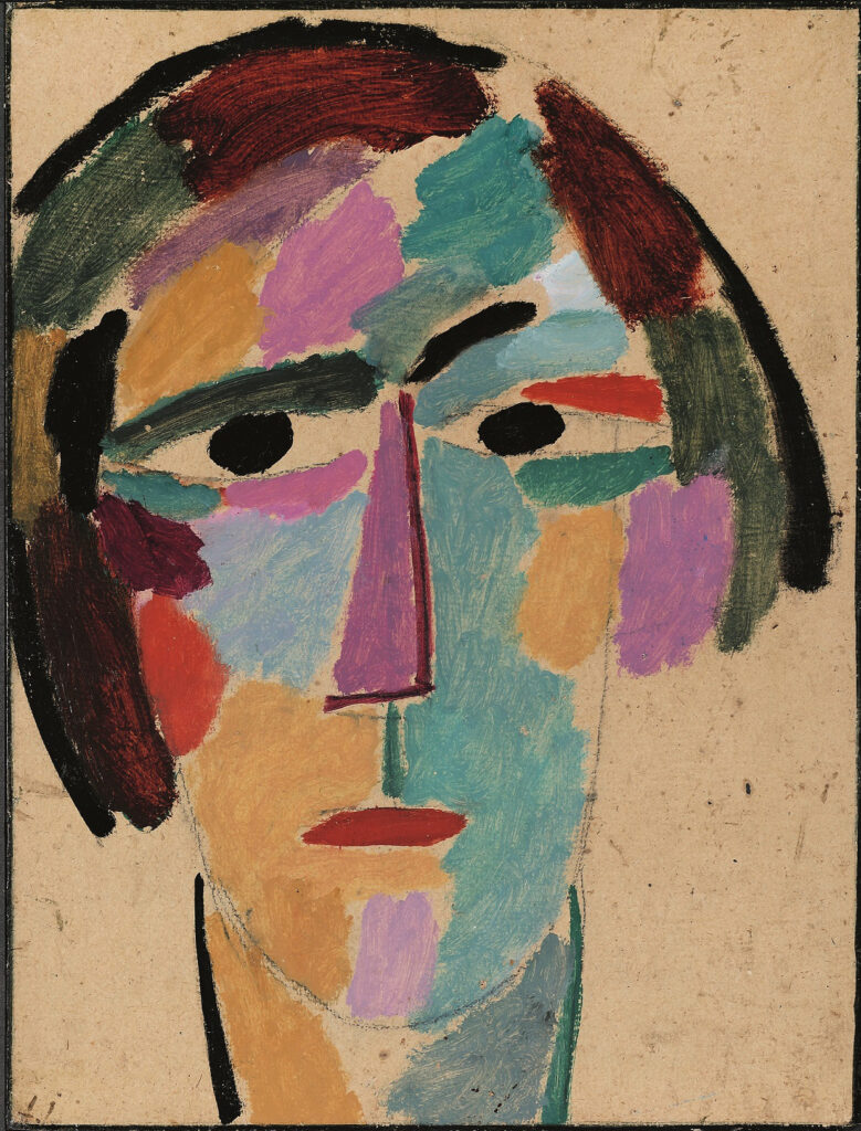 Alexéi von Jawlensky. Cabeza mística: Anika, hacia 1917. Kunsthalle Emden