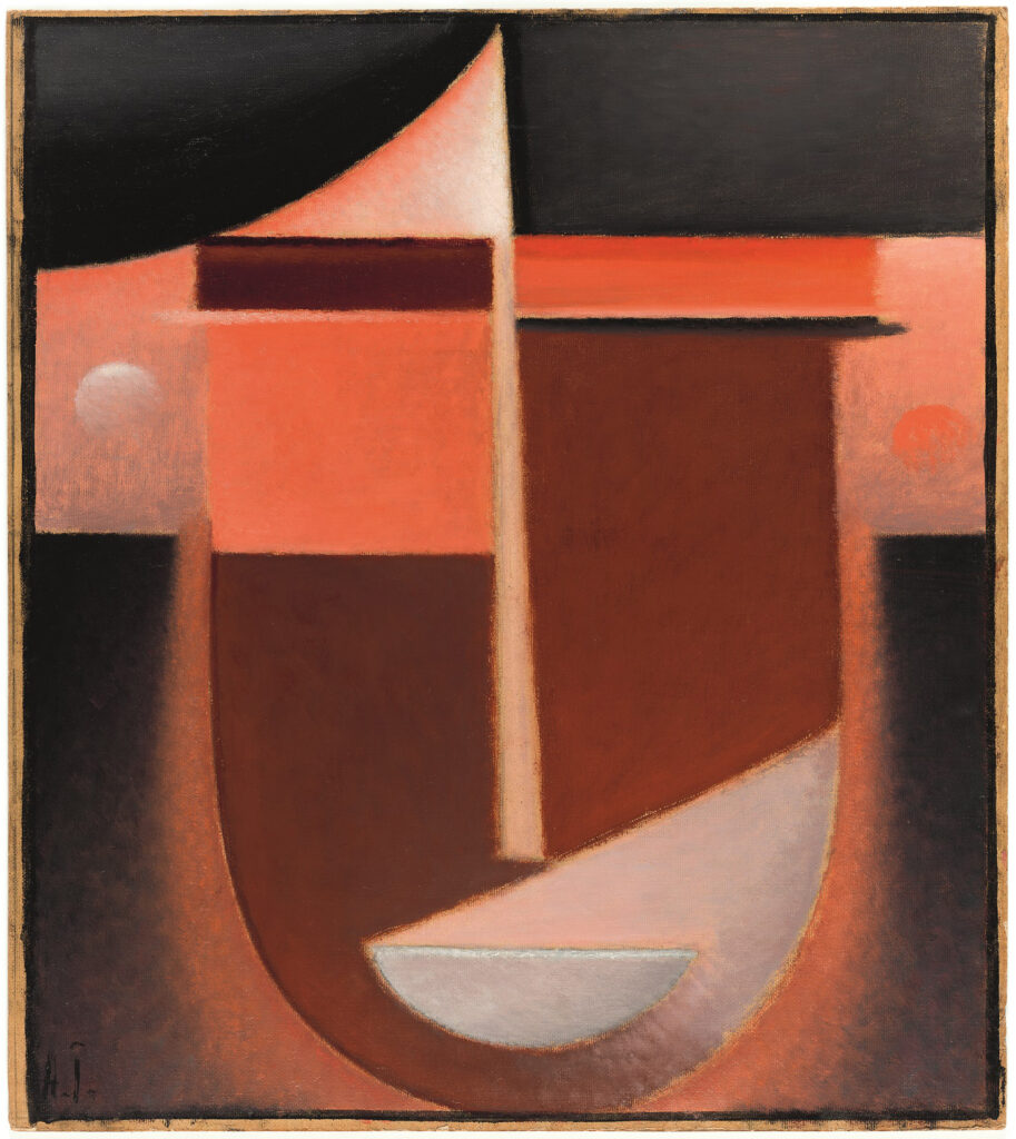 Alexéi von Jawlensky. Cabeza abstracta: Luz roja, 1926. San Francisco Museum of Modern Art. Donación de Charlotte Mack