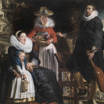 Jacob Jordaens. Portrait de la famille Jordaens avec une servante, / Museo nacional del Prado, Madrid