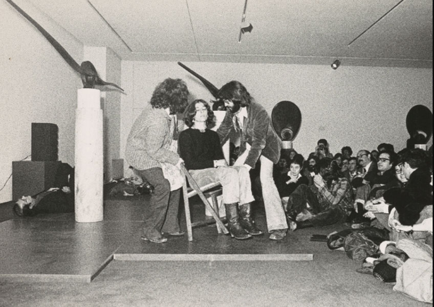 Concierto del grupo ZAJ en la Galería Juana Mordó, 22 de noviembre de 1976