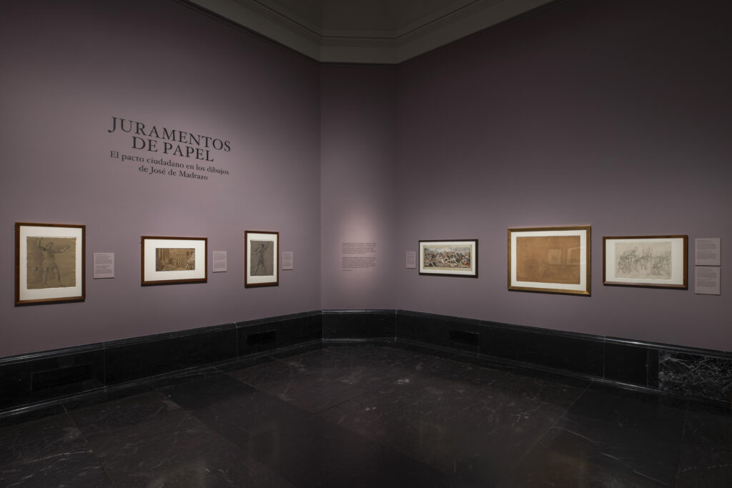 Imagen de la sala de exposición Juramentos de Papel. Foto © Museo Nacional del Prado