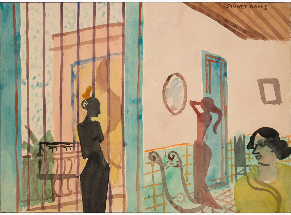 Stuart Davis. Three Women with Terrace, 1920