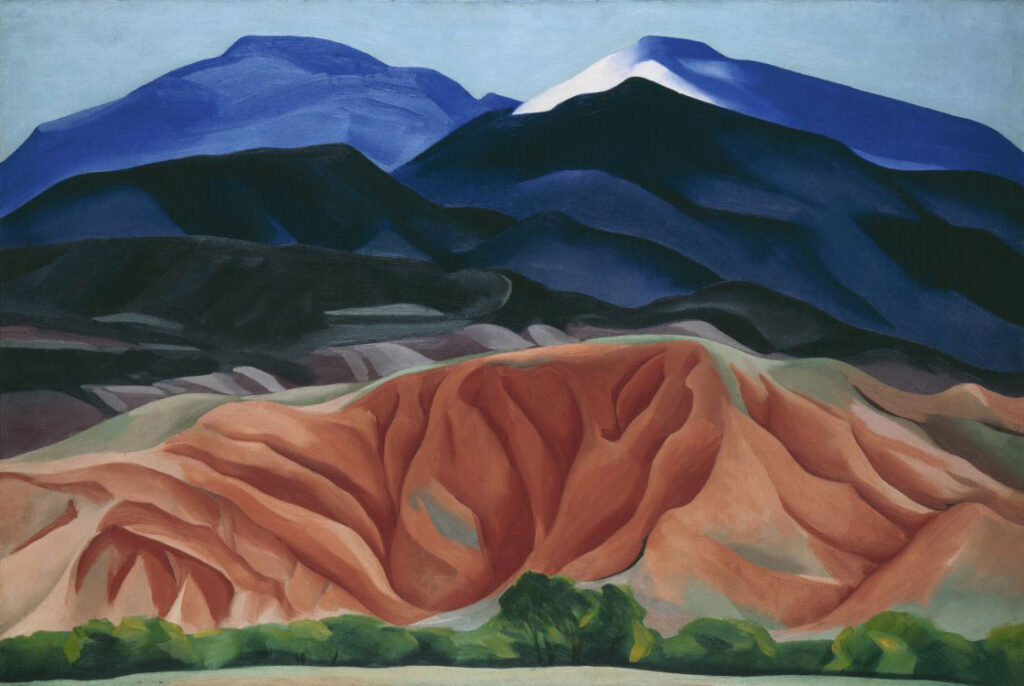 Georgia O'Keeffe Paisaje de Black Mesa, Nuevo México / Desde la casa de Marie II, 1930 Georgia O’Keeffe Museum, Santa Fe © Georgia O’Keeffe Museum. VEGAP, Madrid, 2021