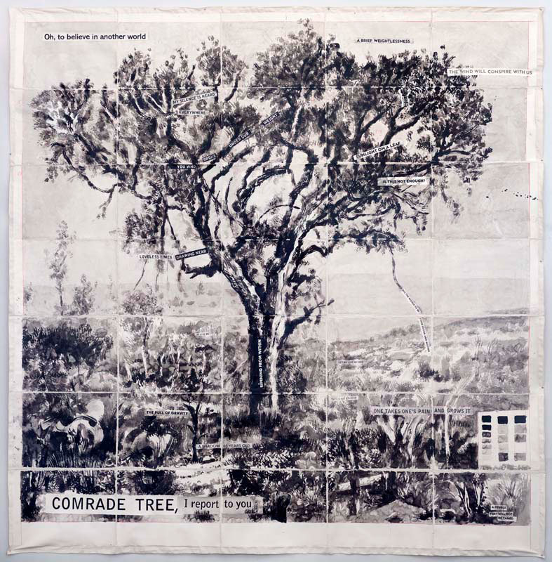 Willliam Kentridge, Comrade Tree, I Report to You, 2020. Colección privada. ©William Kentridge