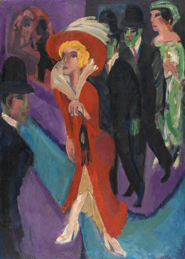 Kirchner. Street with Red Cocotte, 1914-1925. Museo Nacional Thyssen-Bornemisza, Madrid