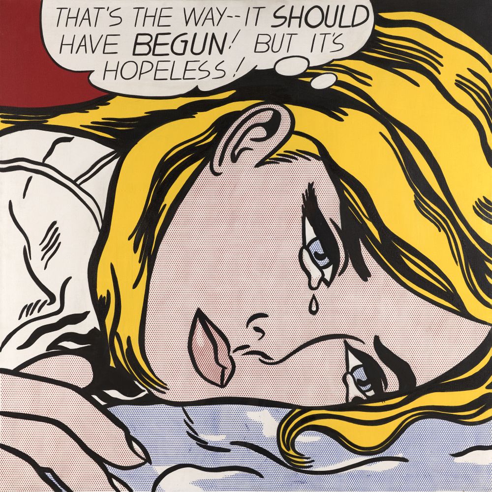 Roy Lichtenstein. Hopeless, 1963. © Estate of Roy Lichtenstein / 2026, ProLitteris, Zurich