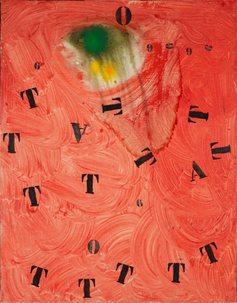 Joan Miró. Lettres et chiffres attirés par une étincelle, 1968. Fundació Miró Mallorca