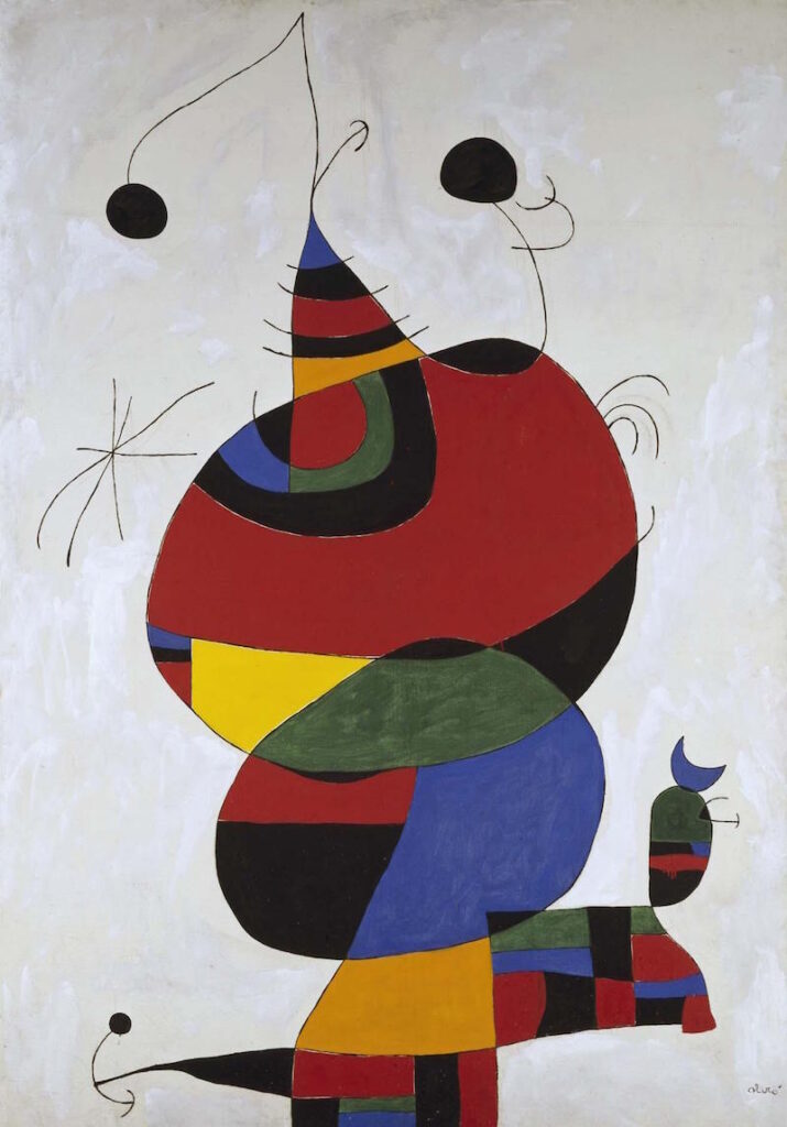 Joan Miró. Femme, oiseau, étoile (Homenatge a Pablo Picasso), 1966-1973. Fundació Miró Mallorca