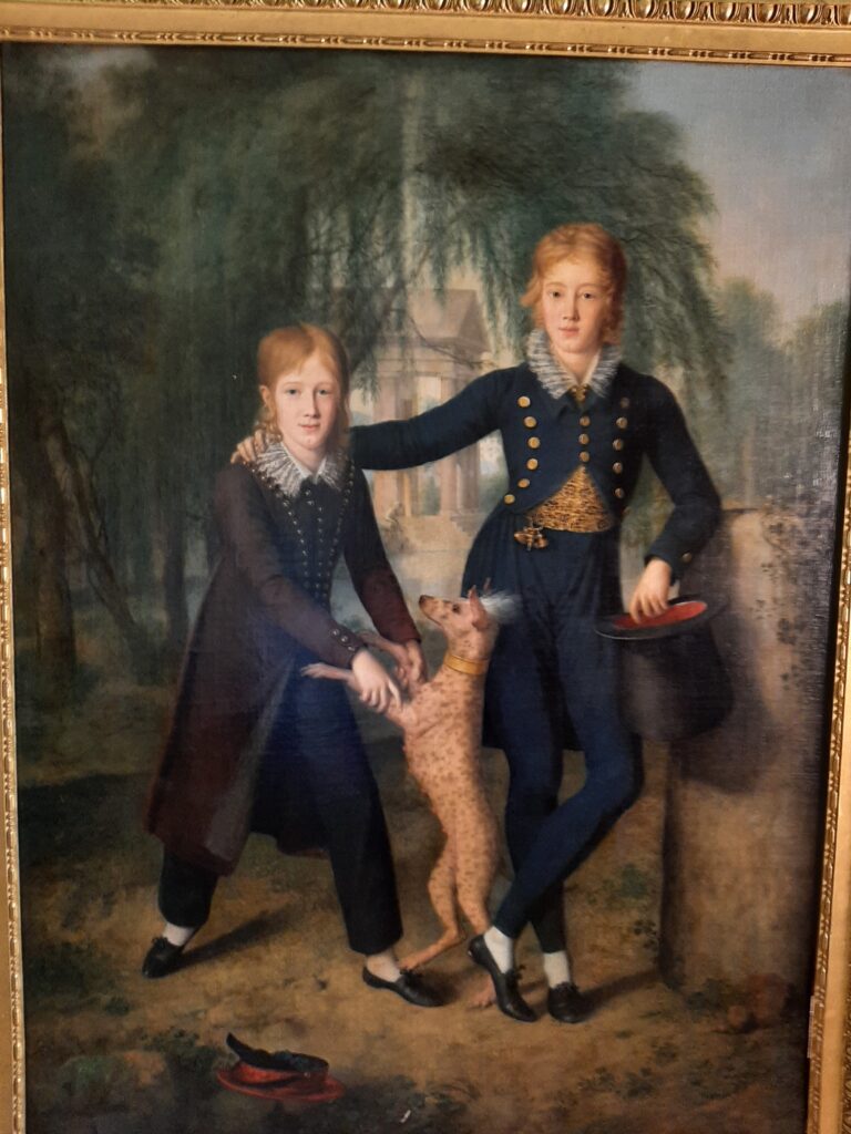 Gaspare Landi. El XI duque de Osuna y su hermano en Roma, 1823