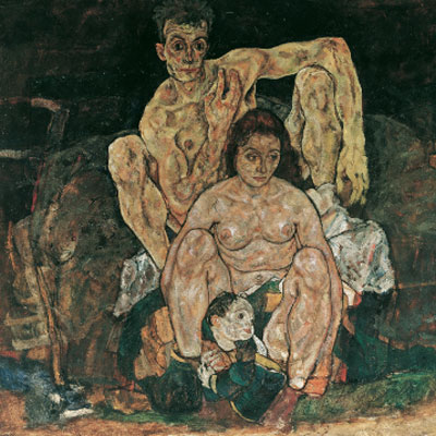 Egon Schiele. The Family (Self portrait), 1918