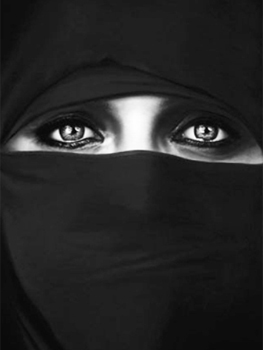 Robert Longo. Untitled (Barbara in a Burka), 2010