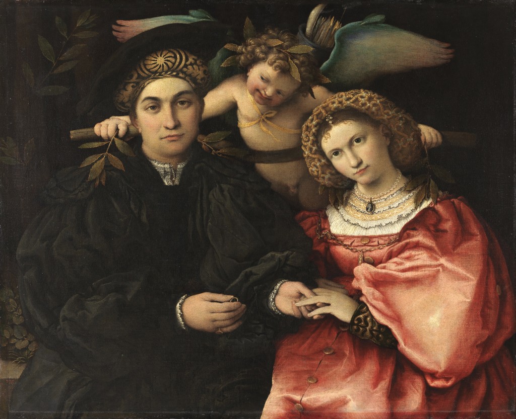 Lorenzo Lotto. Micer Marsilio Cassotti y su esposa Faustina, 1523. Museo Nacional del Prado