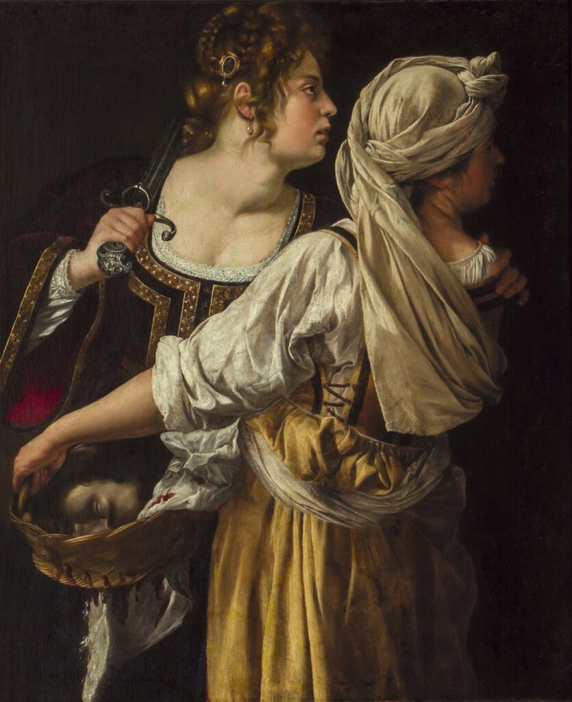 Artemisia Gentileschi. Judit y su criada, 1618-1619. Galleria degli Uffizi, Florencia