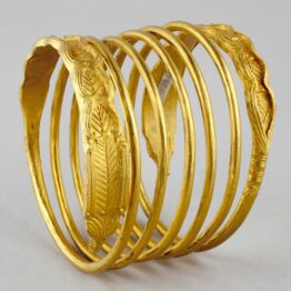 Brazaletes de oro, tesoro real dacio. Sarmizegetusa Regia – Muchea Cetății (Grădiștea de Munte, Orăștioara de Sus, distrito de Hunedoara). Mediados del siglo i a. C.