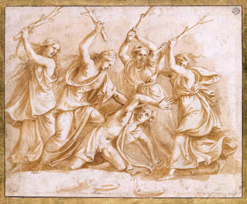 Giulio Romano. Muerte de Orfeo. Museo del Louvre